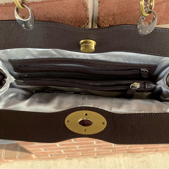 Sexy brown purse with gold hardware NWOT. VTLUXE - Picture 9 of 9